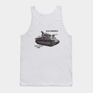 M4A3 Sherman black text Tank Top